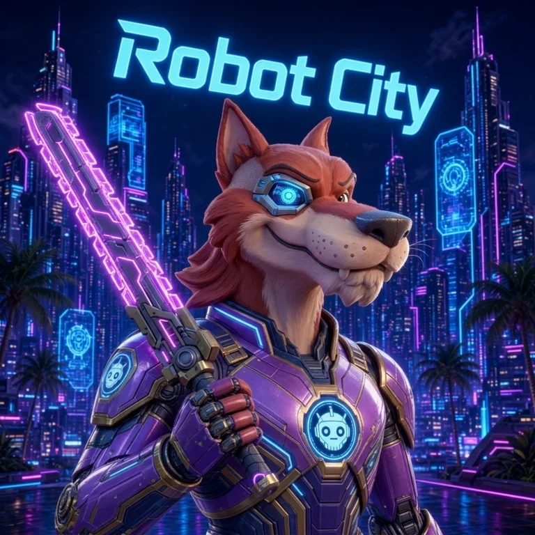 Robot City #15 Neon